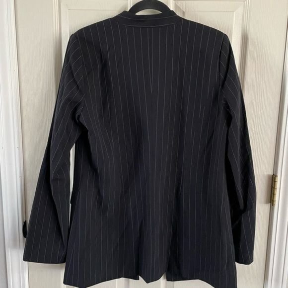 Halogen Black Pinstripe Blazer - Picture 10 of 11